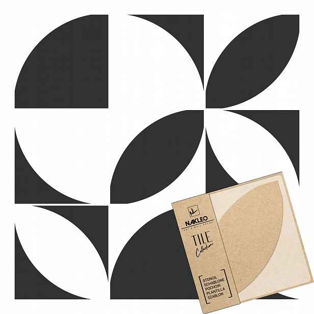 Malířská šablona Dlaždice Opakovaně Použitelný 15x15 cm Vzor Geometrie Zamora