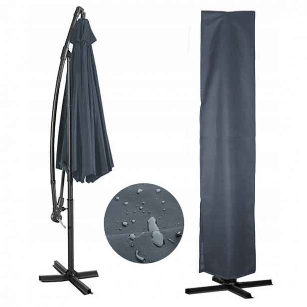 Obal na zahradní pouzdro na slunečník 192 x 44 x 192 cm černý