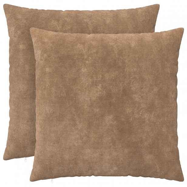 vidaXL Povlak na polštář 2 pcs HEERLEN Taupe 60 x 60 cm
