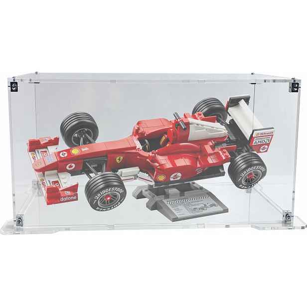 Vitrína s podstavcem pro sadu Lego 11375 Ferrari F2004 a Michael Schumacher
