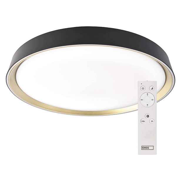 Emos ZM5118 Led stropní svítidlo 30 W, stmívatelné, černé/zlaté