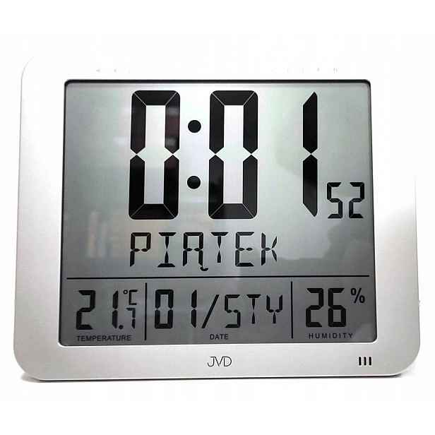 Hodinky Jvd DH9335.1 Teploměr DCF77 Dní V Týdnu Pl