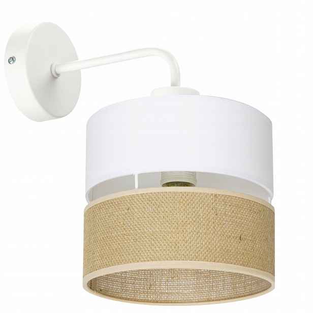 Nástěnná Lampa Jutová Boho Jutová Duo Pruhy Polská Moderní Led Lampa