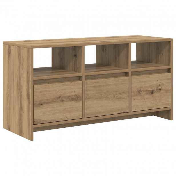 vidaXL TV stolek 102 x 37,5 x 52,5 cm Dub artisan Kompozitní dřevo