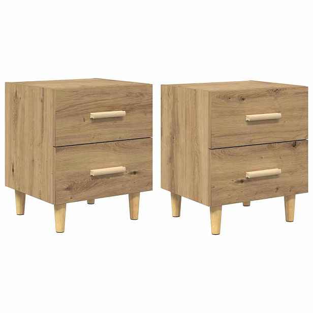 vidaXL Zásuvka pod postel 2 ks Artisanový dub 40 x 35 x 47,5 cm