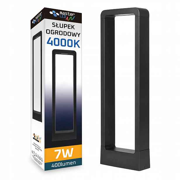 Zahradní Led lampa 50 cm, venkovní stojanový sloupek 4000K, Led