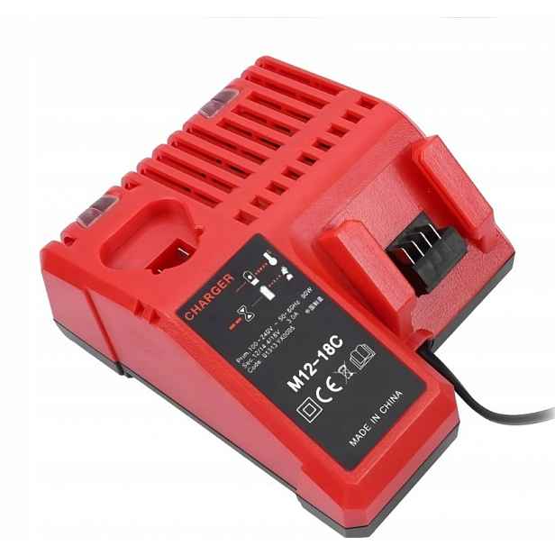 Náhradní nabíječka Milwaukee M12-18FC Pro Nabíječku M12 M18 Akumulátory
