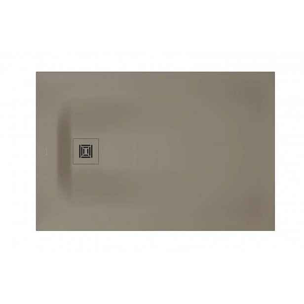 Duravit Sustano - Sprchová vanička, 120x80 cm, DuraSolid, matná béžová 720276640000000