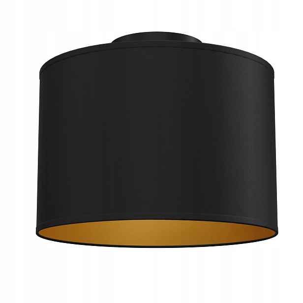 Luminex Arden stropní svítidlo černo-zlatá, stínidlo 1xE27 15W