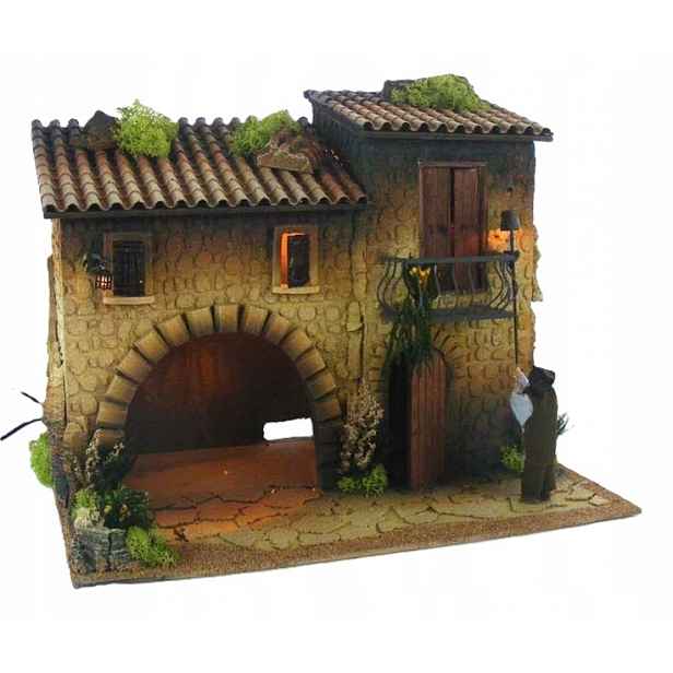 Patrový Domek Do Vánočního Betlému, Osvětlený Hostem, Dekorace 36 CM