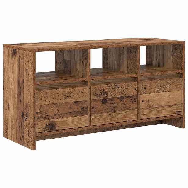 vidaXL TV stolek 102 x 37,5 x 52,5 cm Staré dřevo Kompozitní dřevo