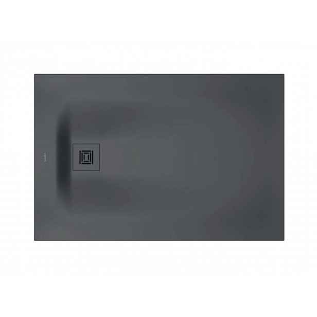 Duravit Sustano - Sprchová vanička, 120x80 cm, DuraSolid, matná tmavě šedá 720276650000000