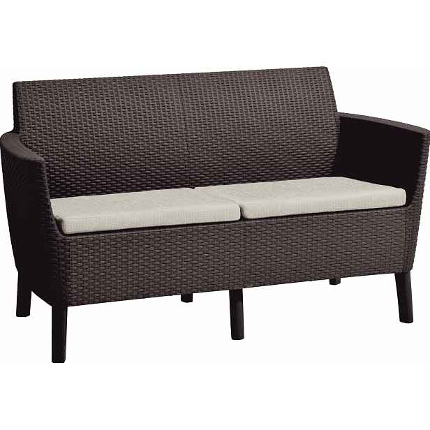 KETER Pohovka SALOMON 2 seater sofa | hnědá