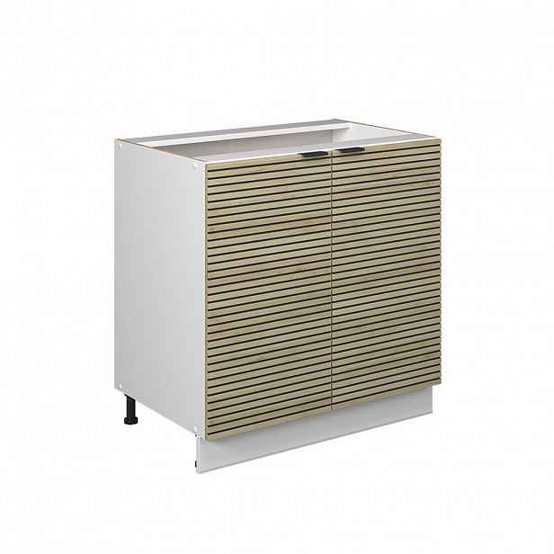 Vicco SPODNÍ SKŘÍŇKA KUCHYŇSKÉ LINKY Fame-Line, Dubový panel/Bílá, 80 cm bez pracovní desky