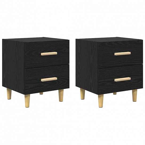 vidaXL Zásuvka pod postel 2 ks Černý dub 40 x 35 x 47,5 cm