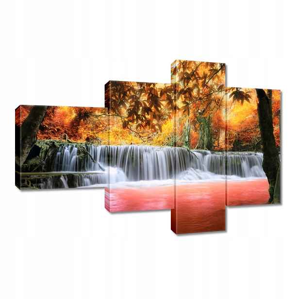 Obraz 100x70 Oranžový vodopád