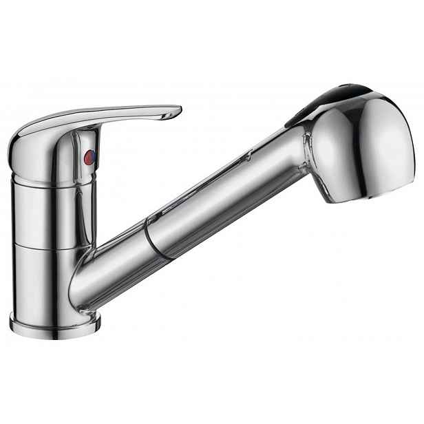 Aqualine 40 - Dřezová baterie s výsuvnou sprškou, chrom 52137