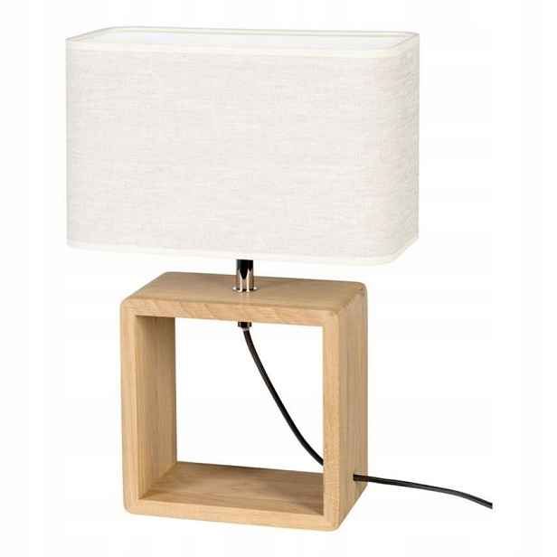 Boho stolní lampa 1xE27 25W Dub olejovaný béžový černý Britop