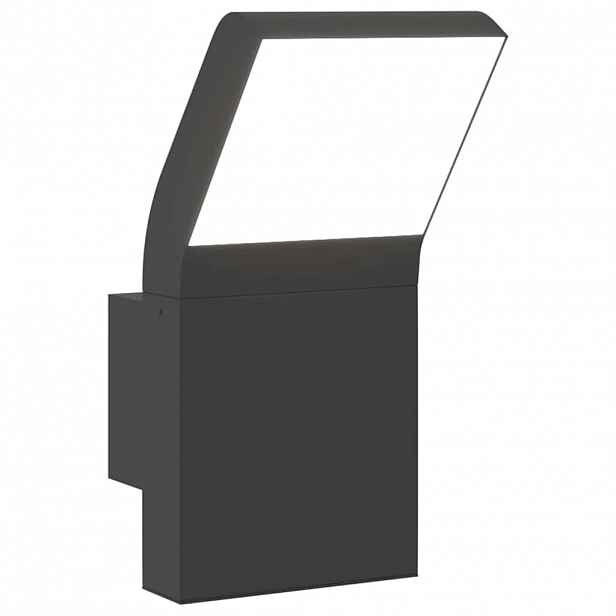 vidaXL Venkovní nástěnné LED svítidlo černé litý hliník
