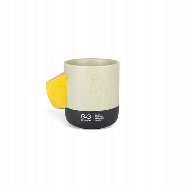 Climbing Mug Evo žlutý horolezecký hrnek z keramiky se žlutou rukojetí