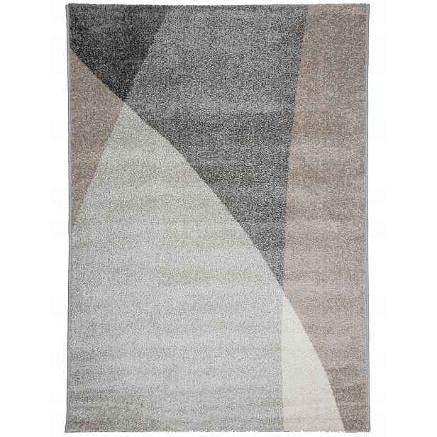 Koberec Do Obývacího Pokoje Moderní Geometrický Vzor Šedý Elegantní 160 x 220 cm