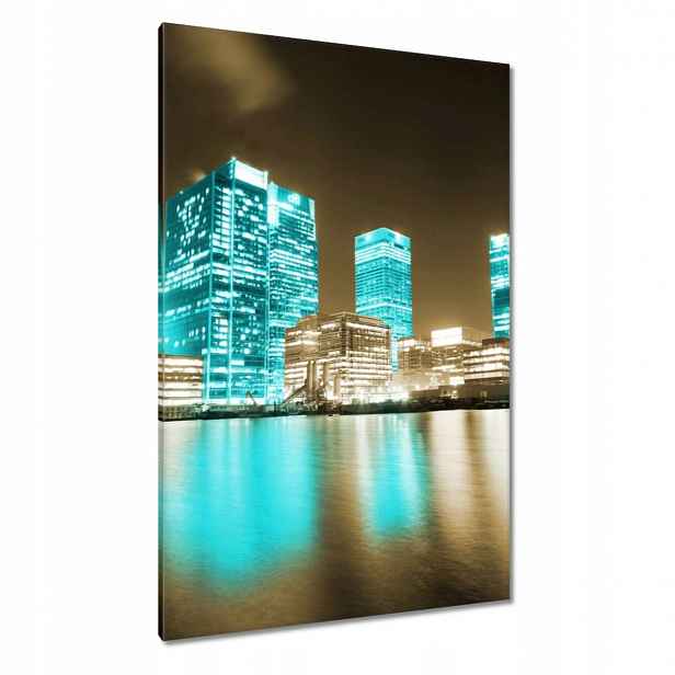Obrazy 80x120 Modré mrakodrapy Londýn
