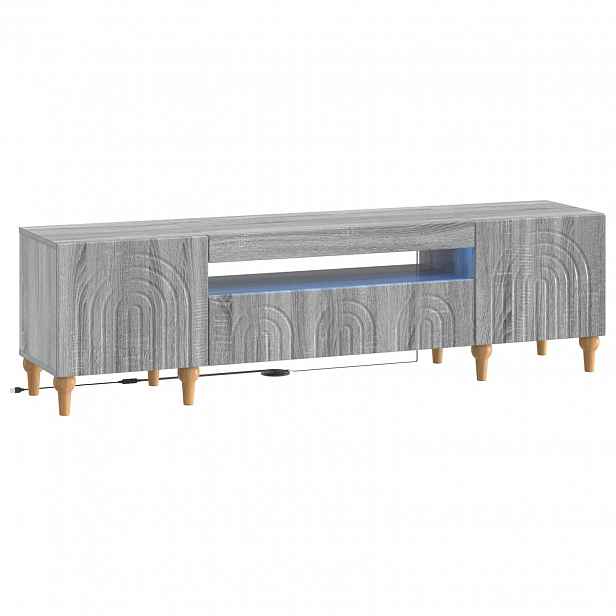 vidaXL LED TV skříň ALKMAAR 153 x 35 x 43 cm Šedý Sonoma