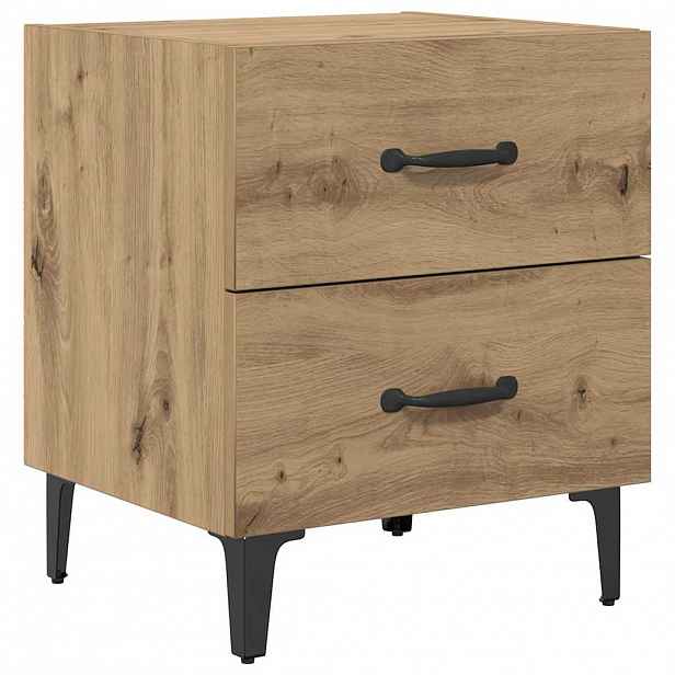 vidaXL Zásuvka pod postel Artisanový dub 40 x 35 x 47,5 cm