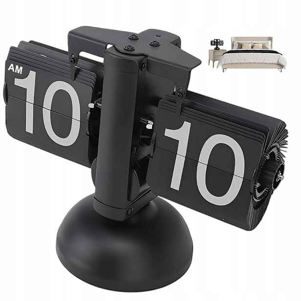 Stojící Mechanické Stolní Hodiny Retro Flip Clock Vintage Klapky