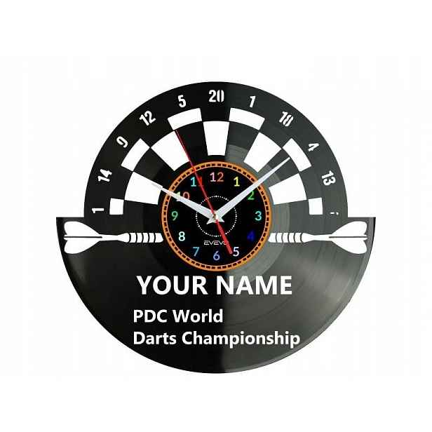 Vaše jméno Darts Nápad na Dárek Nástěnná Dekorace z vinylové desky