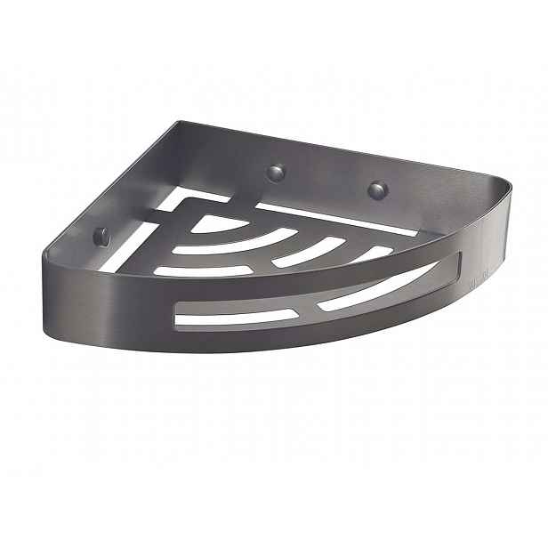 Sapho Gedy Smart - Polička rohová, 21x5x21 cm, gun metal 247981