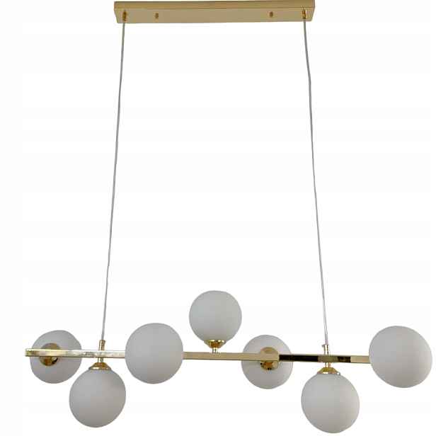 Závěsná Lampa Stropní Lustr Kule zlatá Moderní Led 7*G9 mléčná