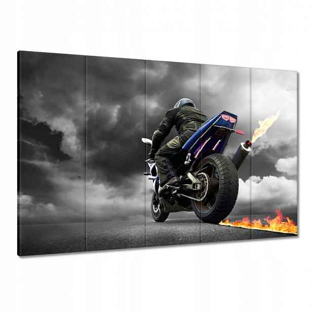 Obrazy 100x70 Modrý závodník Motor
