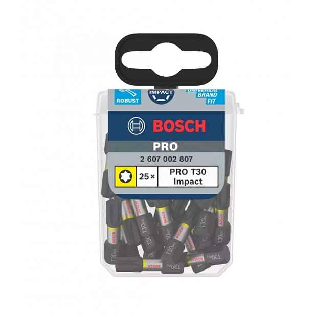 Bosch - Sada bitů T30, 25 ks 2607002807