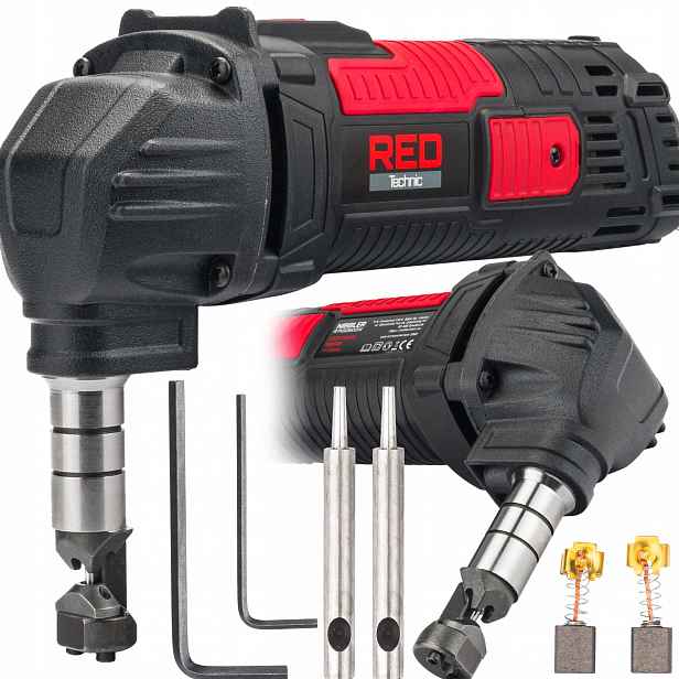 Elektrické nůžky na stříhání Plechu Skokové 1600W 2x Razítko matice
