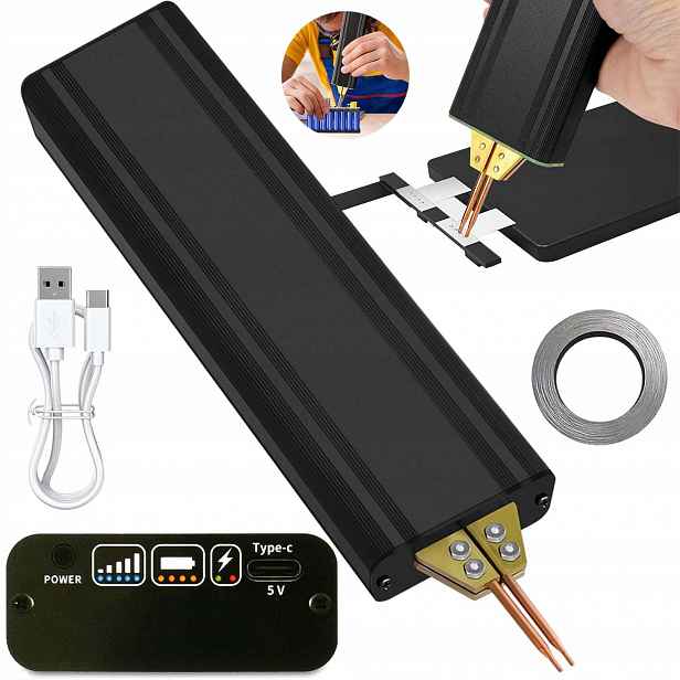 Přenosná Bodová Svářečka Profesionální Ruční Dům 5000 mAh 0.1-0.2 mm