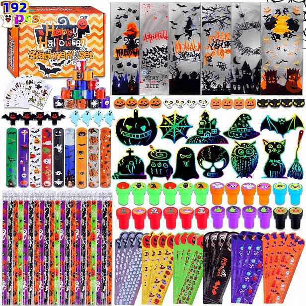 Sada doplňků pro halloweenské párty dekorace Tašky Diy 192 dílků