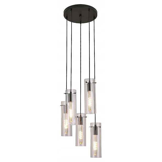 Závěsná lampa nad stůl E27 5x60W černá 5260 Acantha Rabalux