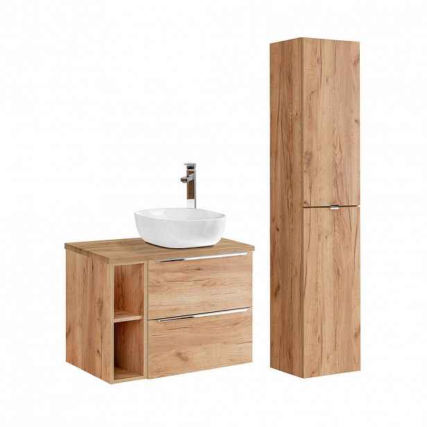 Petits-meubles KOUPELNOVÝ NÁBYTEK 80.4cm duben 2er-Set Dřevo