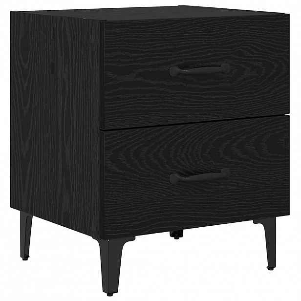 vidaXL Zásuvka pod postel Černý dub 40 x 35 x 47,5 cm Kompozitní dřevo