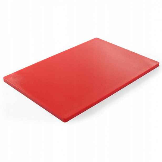 Krájecí prkénko Haccp na maso 600 x 400 mm červené Hendi 825617