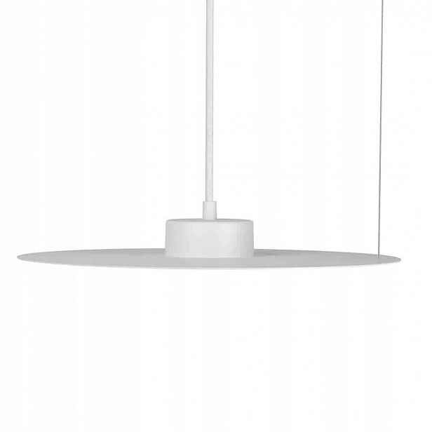 Milagro Závěsná lampa Piatto Bílá 1xGX53 35 cm Nastavitelná nad ostrovem Stůl