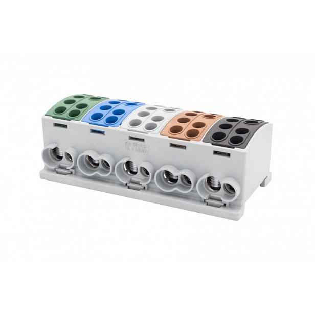 Rozdělovací blok Odbočná svorka 5x125 3L+N+PE