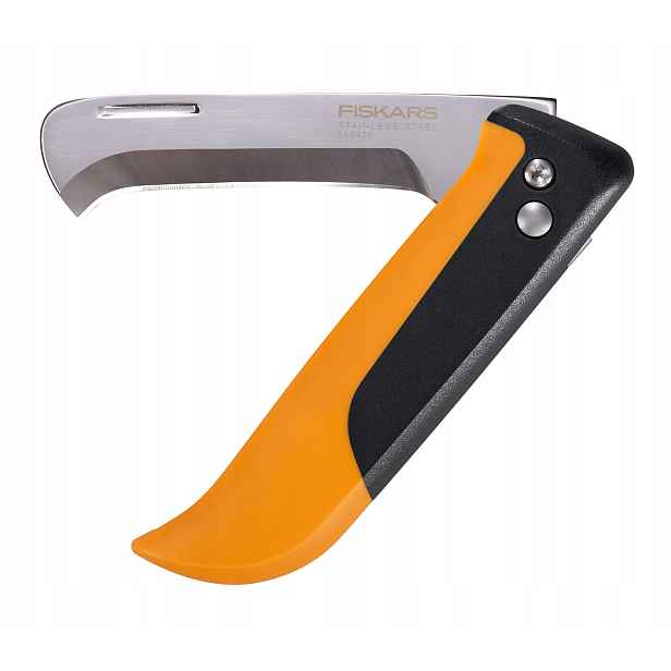 Fiskars X-series K80 Nůž skládací, zakřivený, sklizeň hub, ovoce, zeleniny