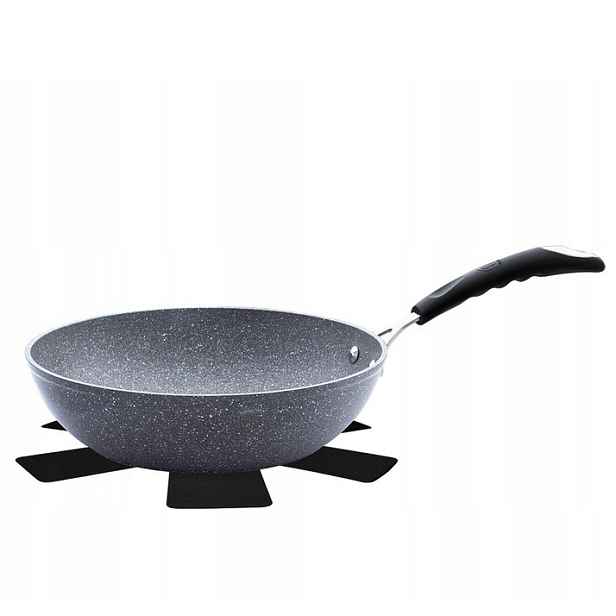 Mramorová pánev Wok 28 cm Berlinger Haus Grey Stone Touch BH-1159