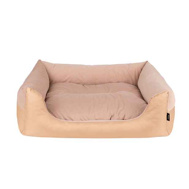 Pelíšek pro psa PRITTA SOFA meruňková velikost S, M, L, XL Rozměr: XL - 90x72x22 cm
