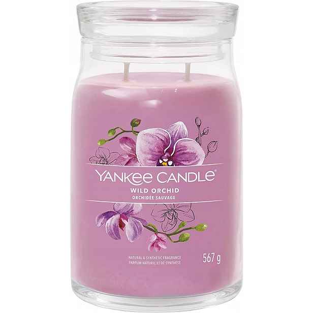 Yankee Candle vonná svíčka Signature ve skle velká Wild Orchid 567g