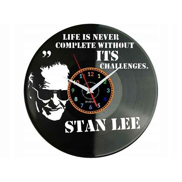Stan Lee Dárek Originální dekorace do domu Hodiny z vinylové desky