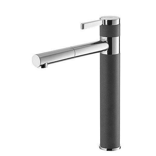 Dřezová baterie Alveus Zina s otočným raménkem ocel 1129060