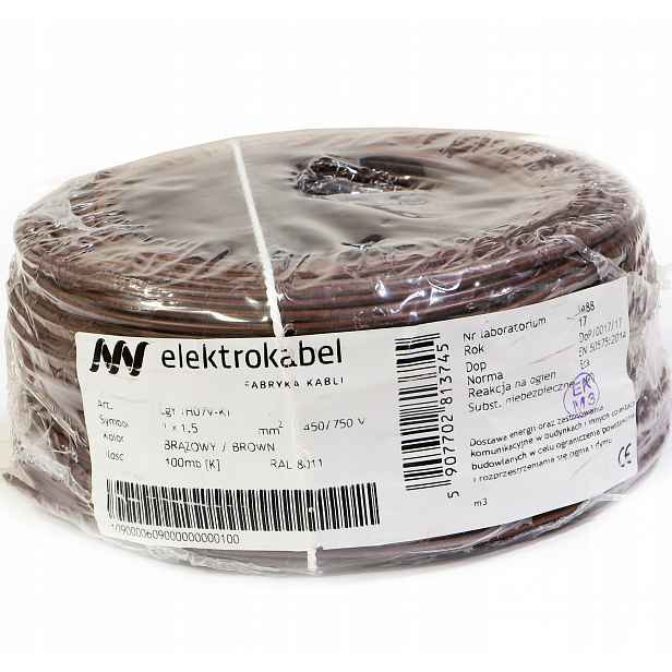 Kabel Lgy 1,5 mm Bronzový 100 m 750 V